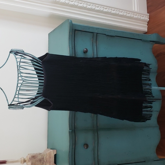 Fabulous Flapper Black Dress Like New Size Small - Picture 2 of 3